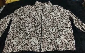 Full Zip Women's Super Soft Stretch Spandex Relaxed Fit Jacket XXL NWOT